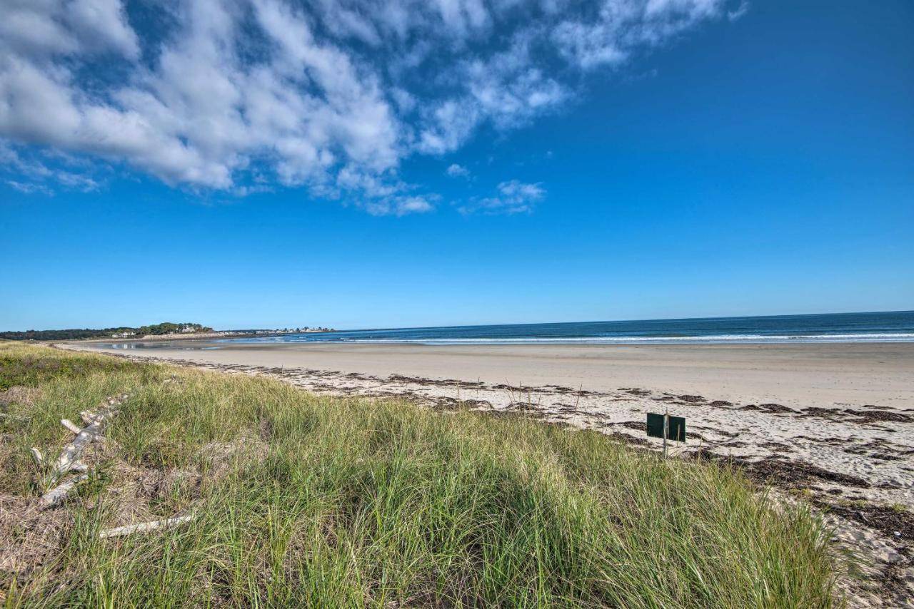 a beach with the ocean in the background at Waterfront Kennebunk Retreat on Private Beach in Kennebunk
