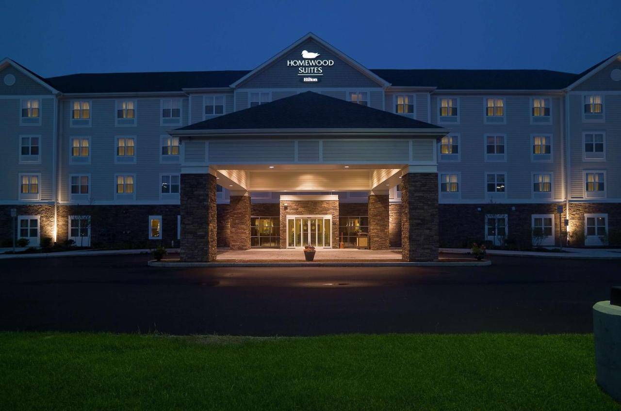 a rendering of the front of a hotel at night at Homewood Suites by Hilton Portland in Scarborough